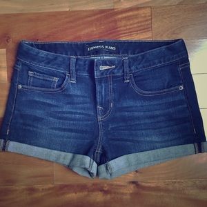 Like New Express Rolled Hem Jean Shorts